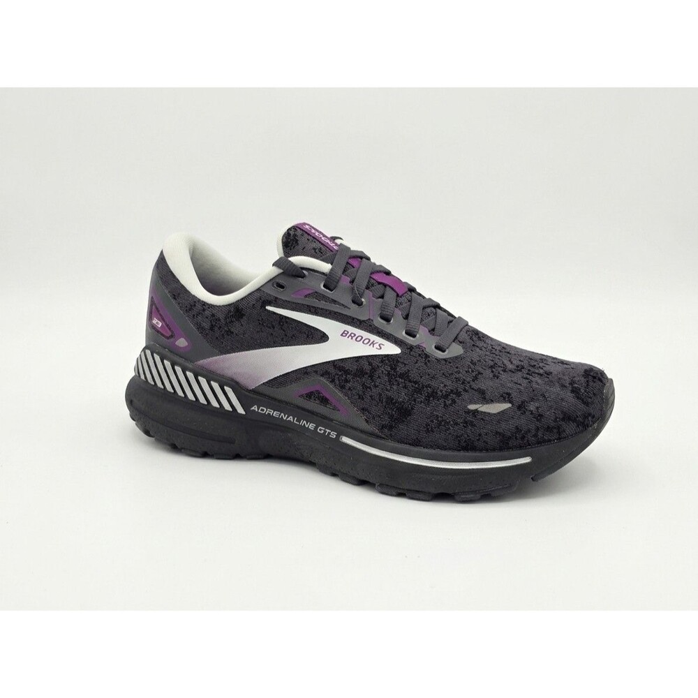 Brooks Adrenaline GTS 23 Black Purple Womens Sz 8B Running Training Shoes ⚡️